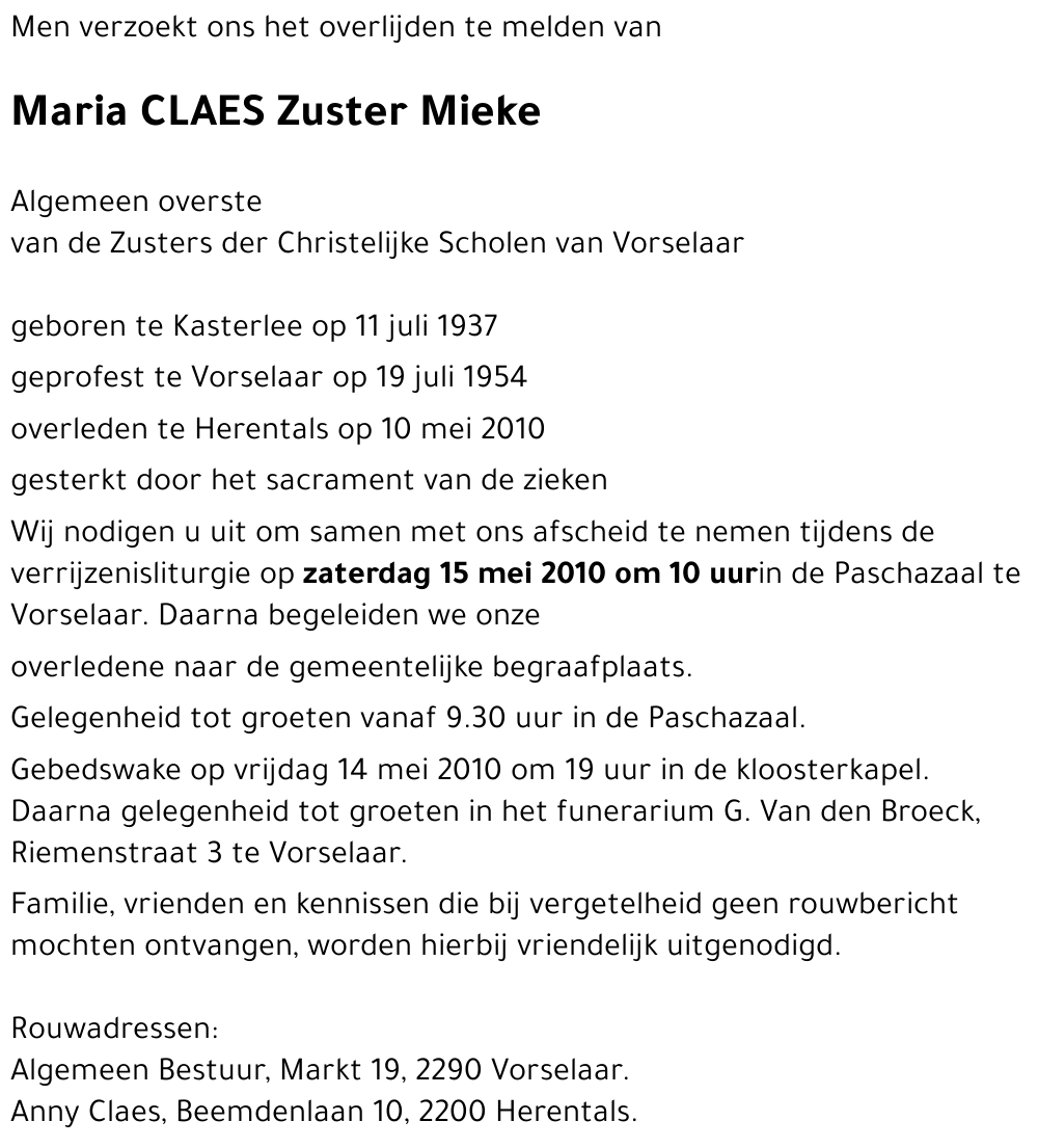 Maria CLAES