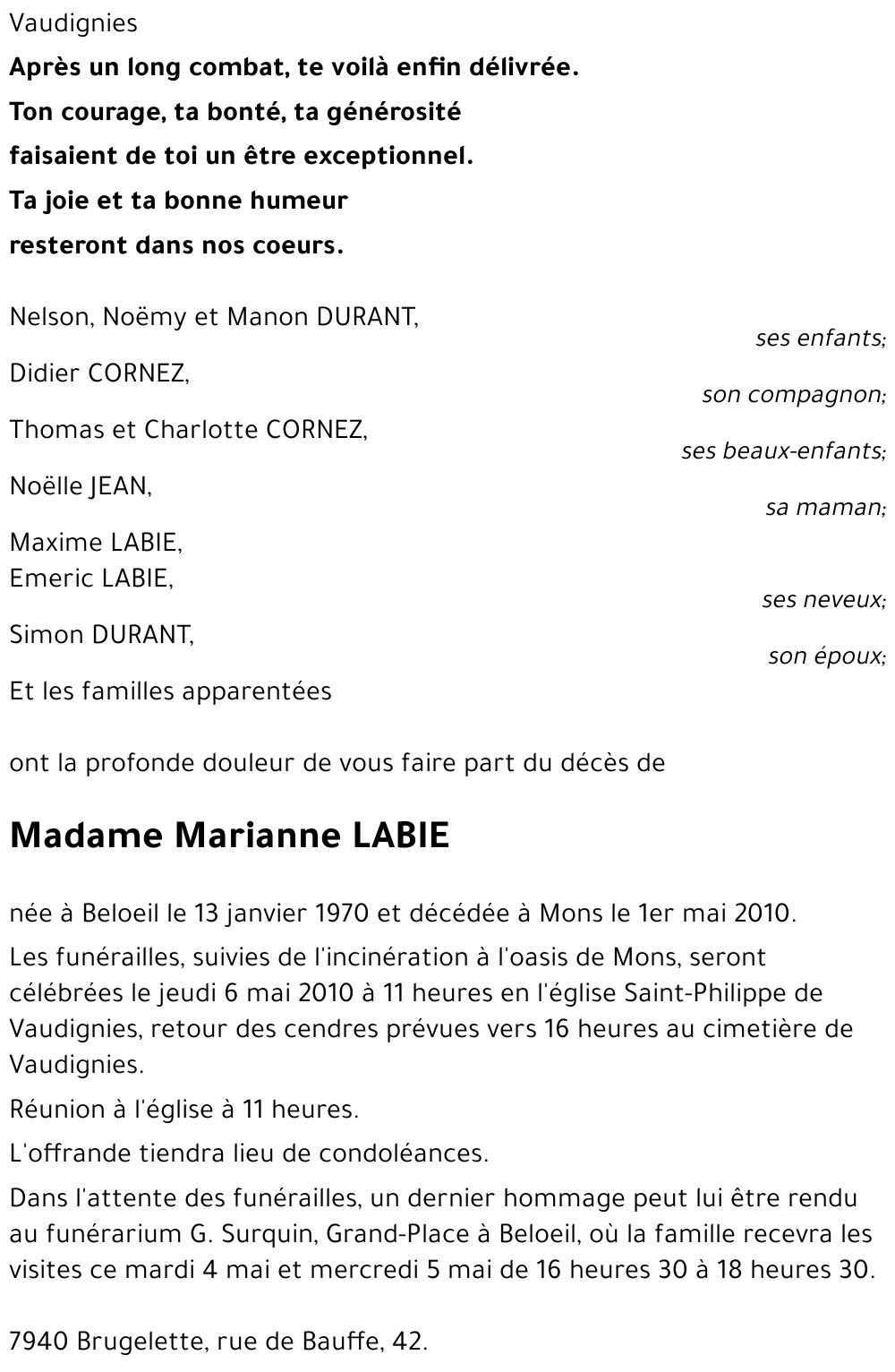 Marianne LABIE