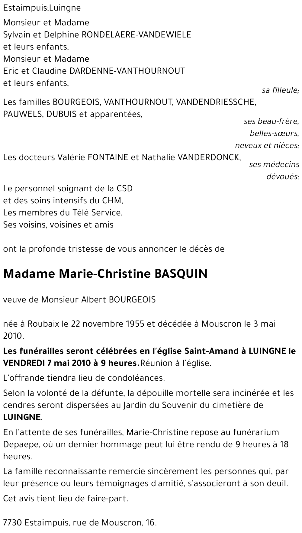 Marie-Christine BASQUIN