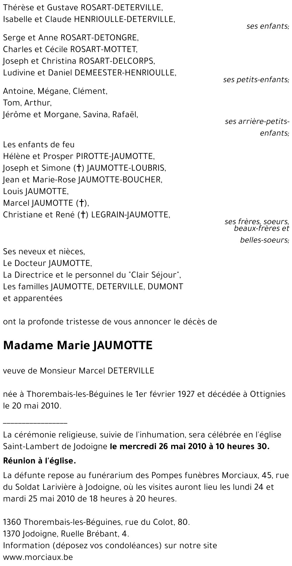 Marie JAUMOTTE