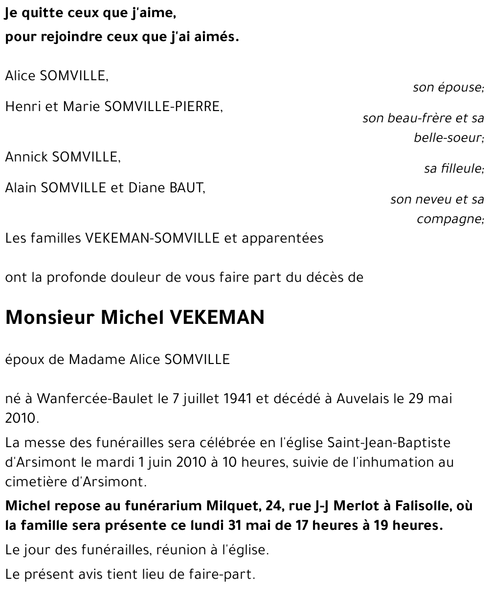Michel VEKEMAN