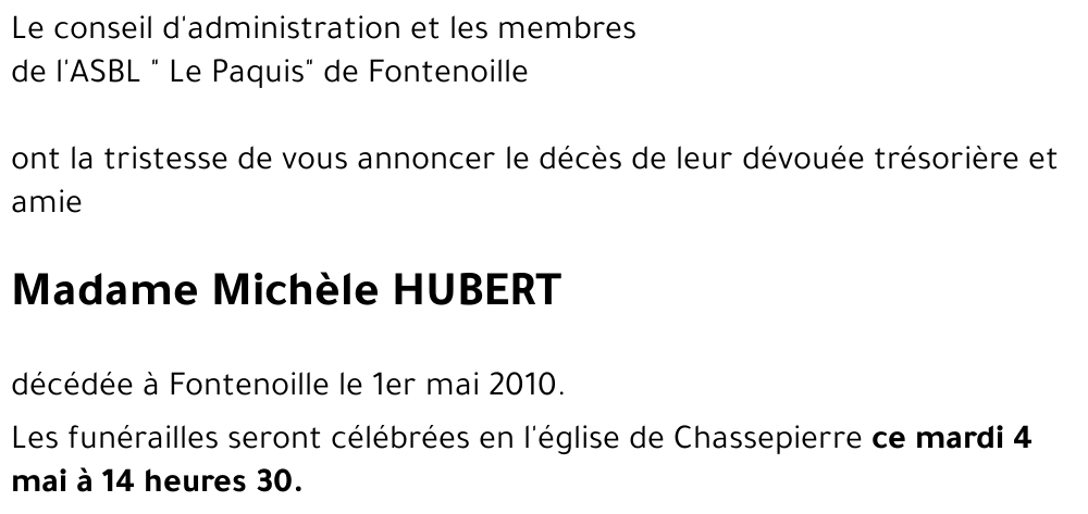 Michèle HUBERT