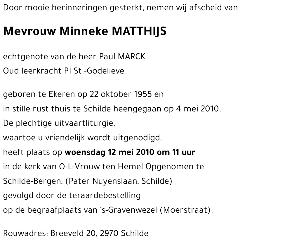 Minneke MATTHIJS