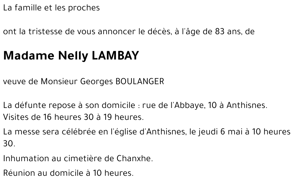 Nelly LAMBAY