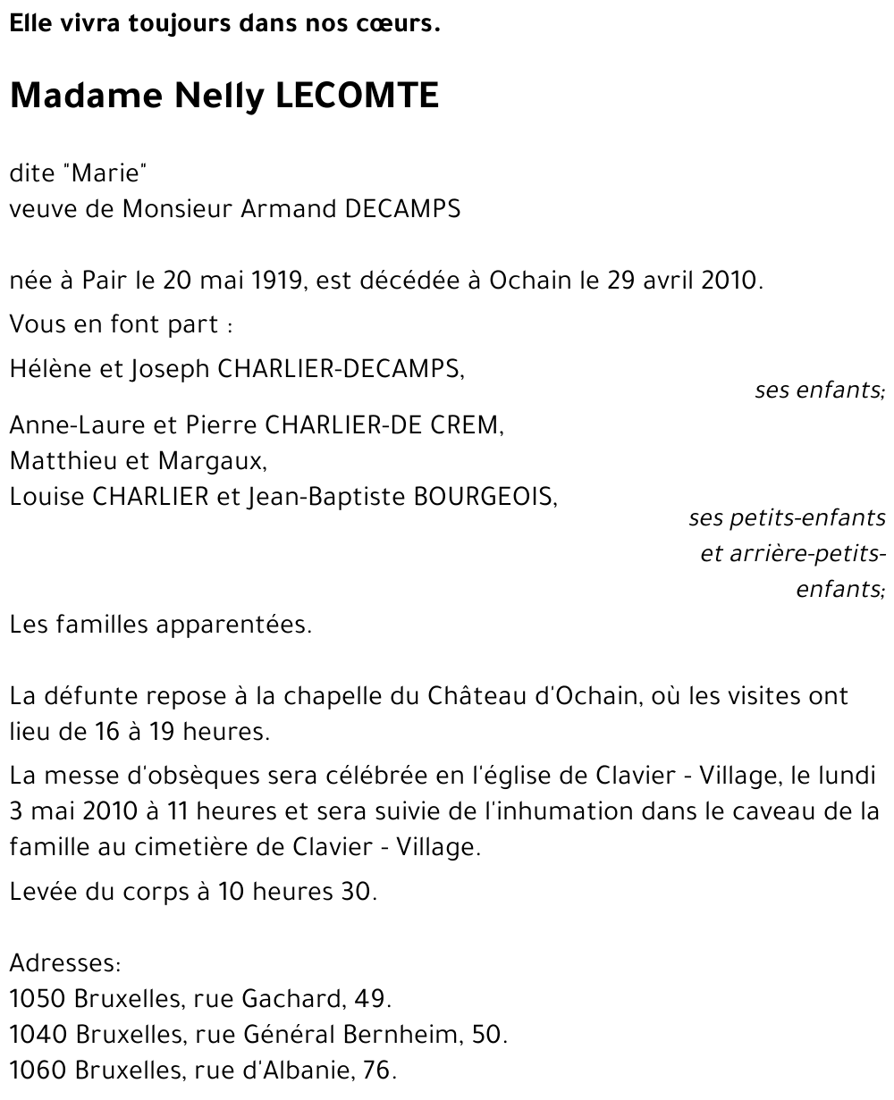 Nelly LECOMTE