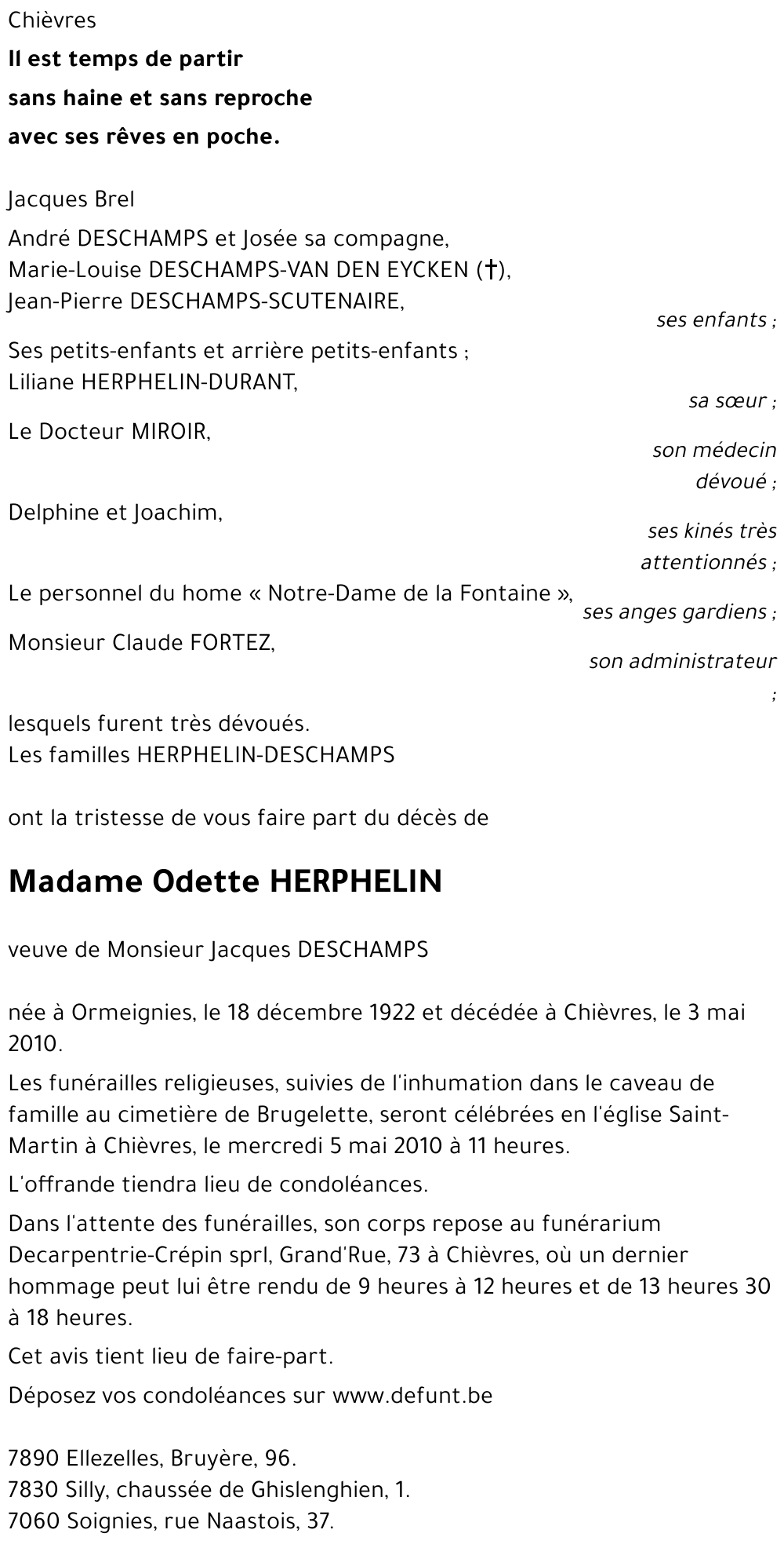 Odette HERPHELIN