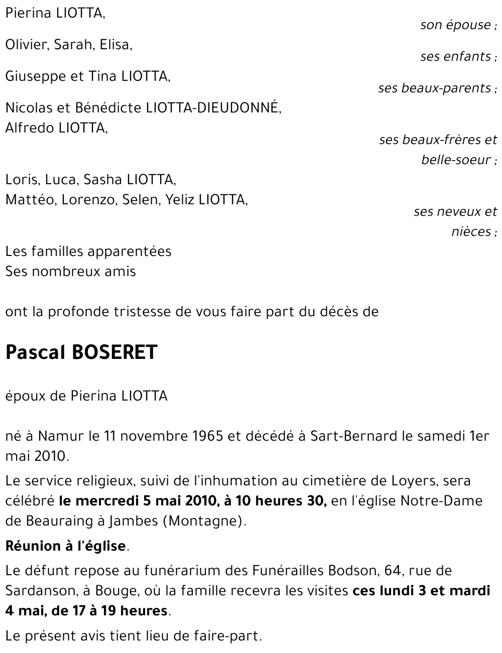 Pascal BOSERET