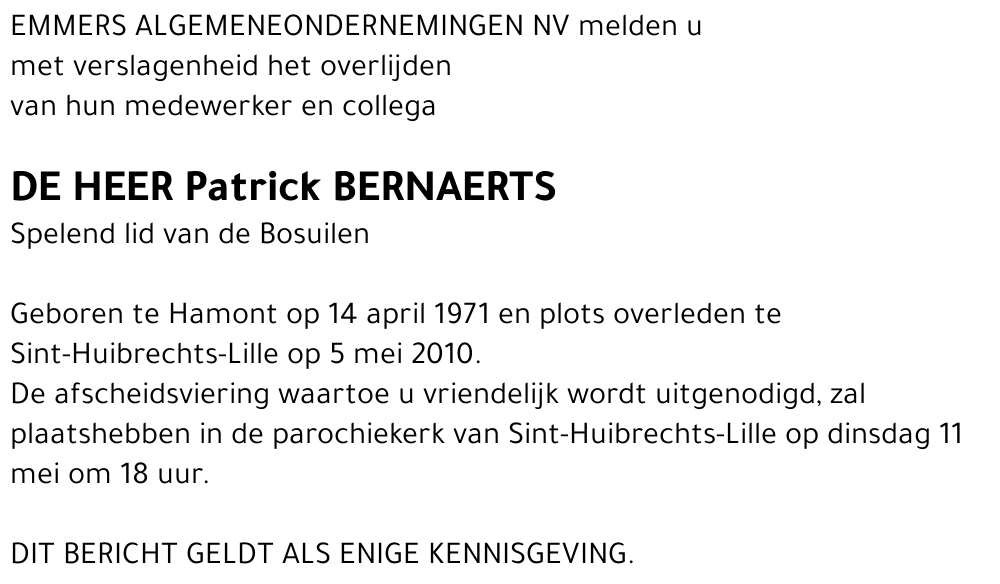 Patrick Bernaerts