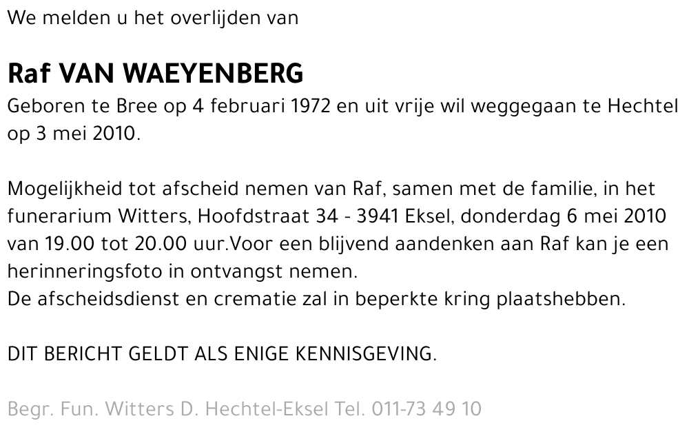 Raf Van Waeyenberg