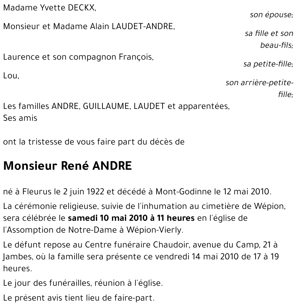 René ANDRE