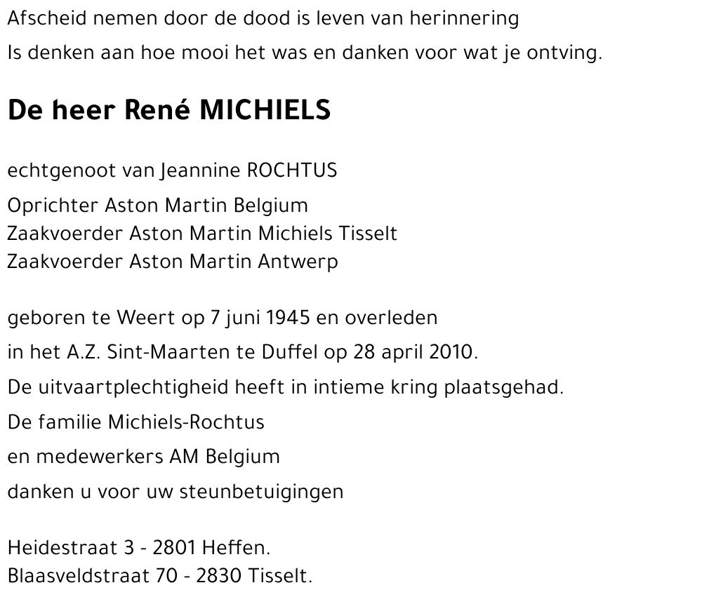 René MICHIELS