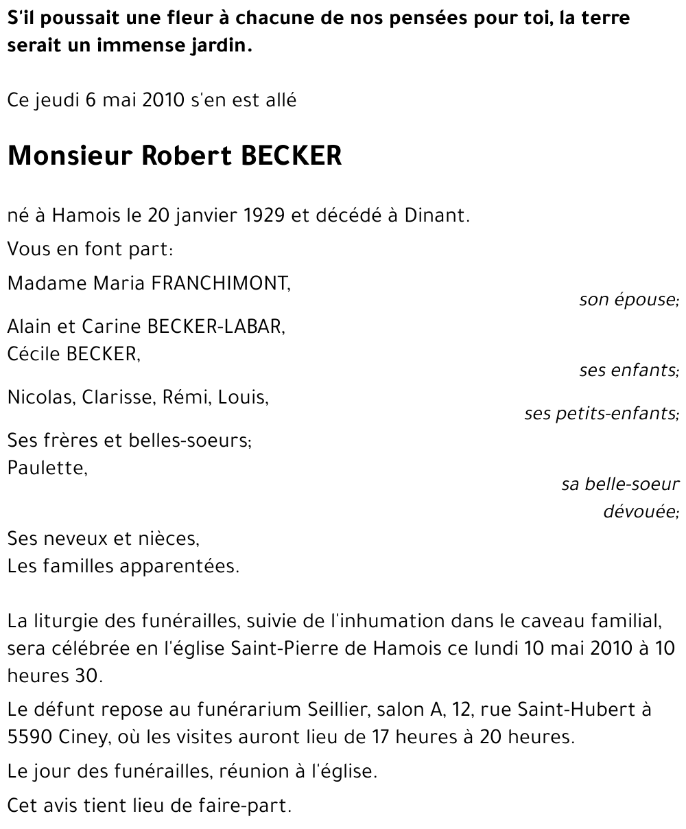 Robert BECKER