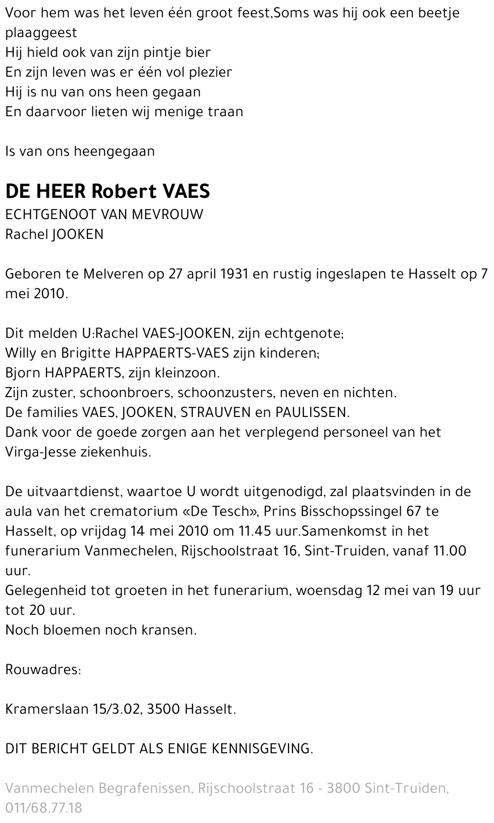 Robert Vaes