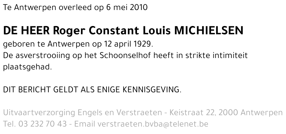 Roger Constant Louis Michielsen