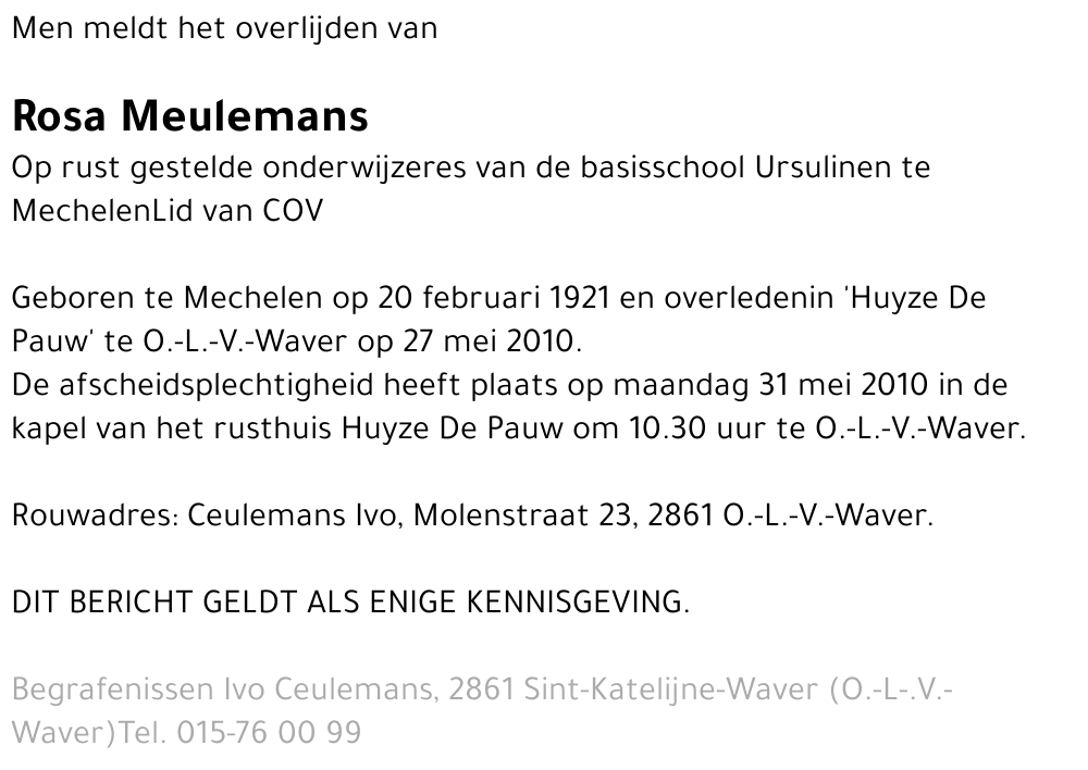 Rosa Meulemans