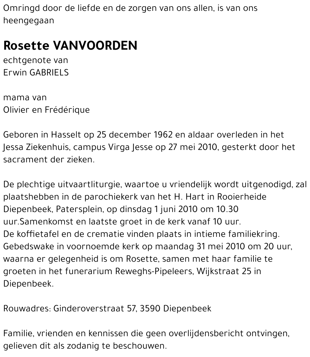 Rosette Vanvoorden