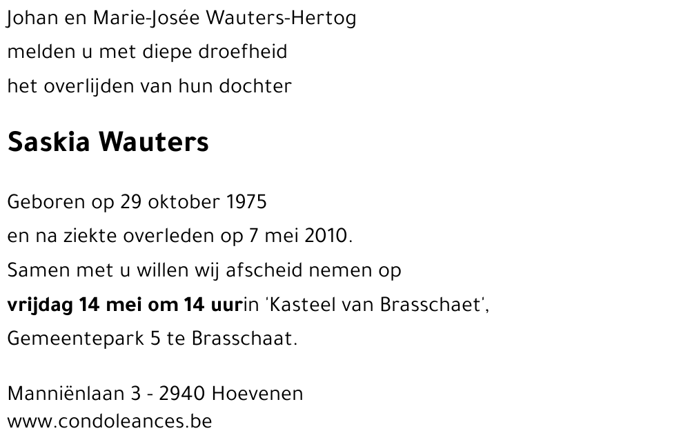 Saskia WAUTERS
