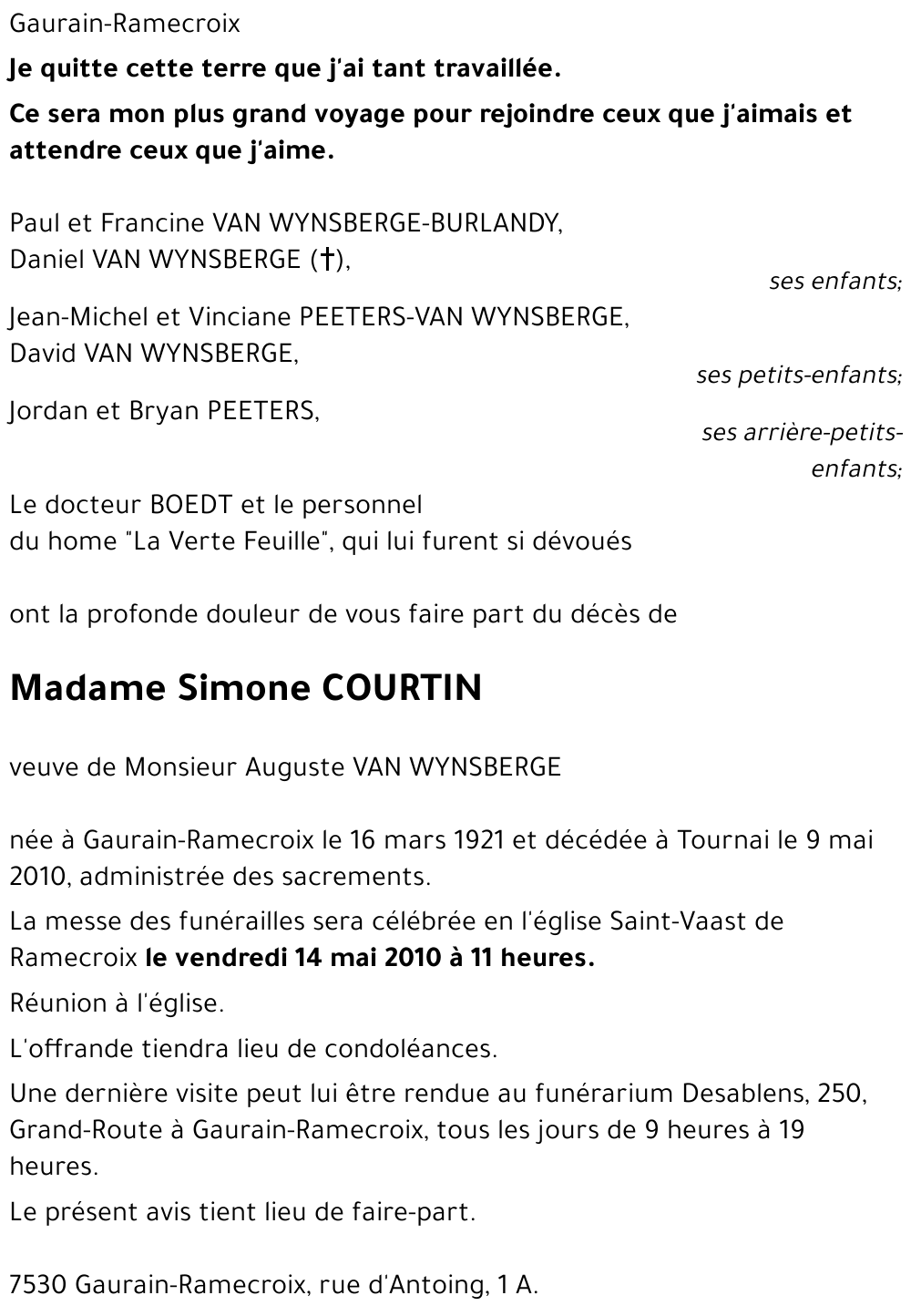 Simone COURTIN