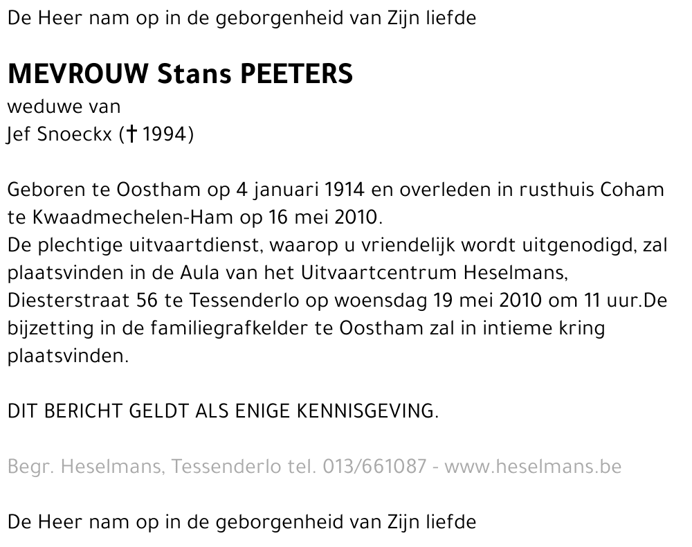 Stans Peeters
