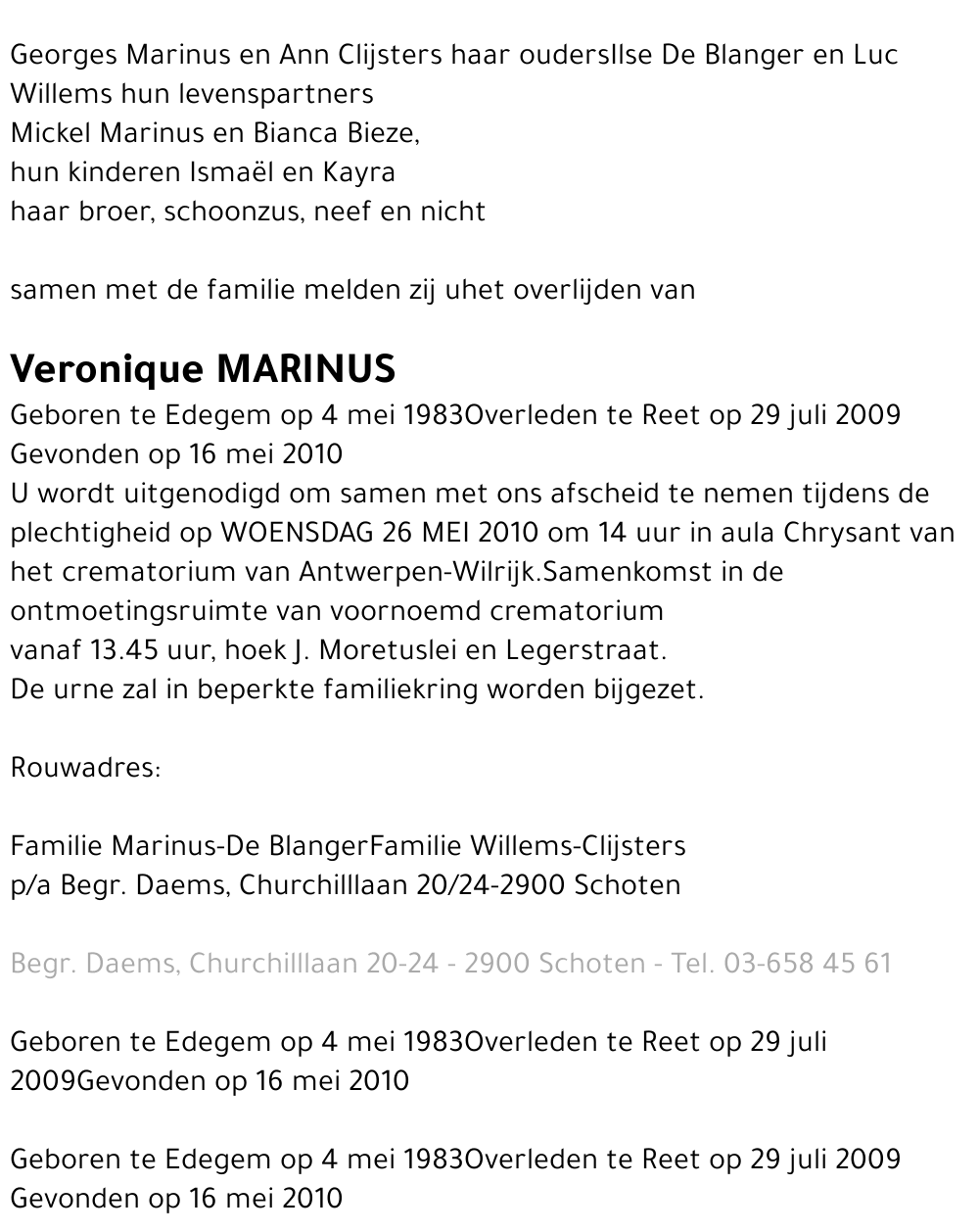 Veronique Marinus