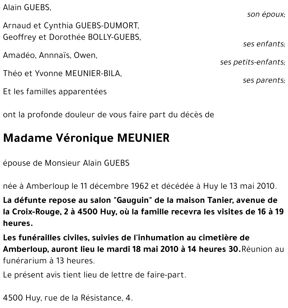 Véronique MEUNIER