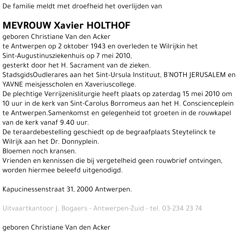Xavier Holthof