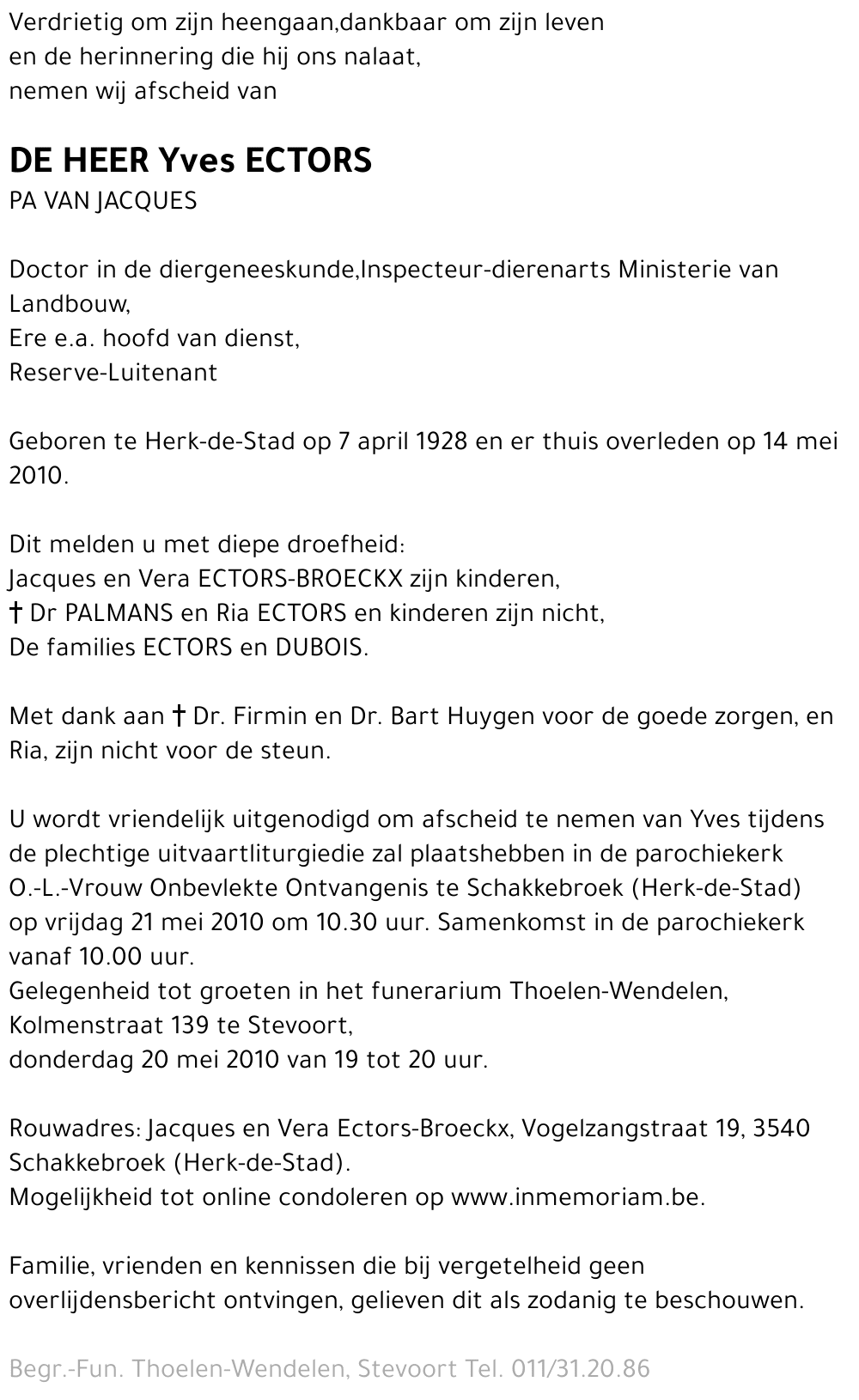Yves ECTORS