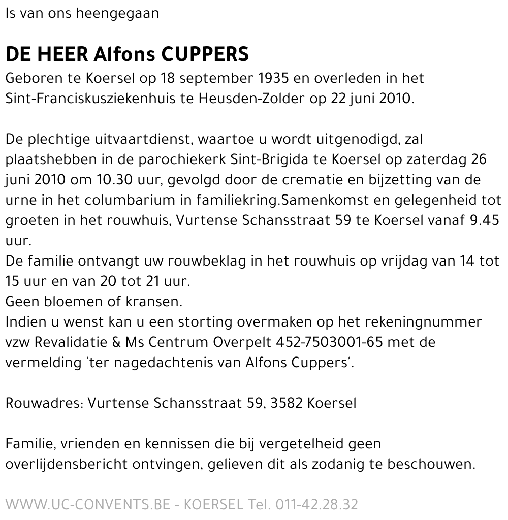 Alfons Cuppers