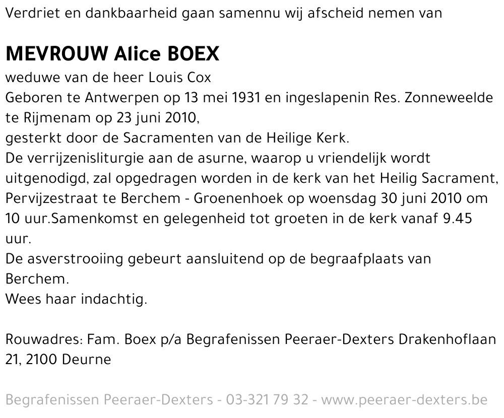 Alice Boex