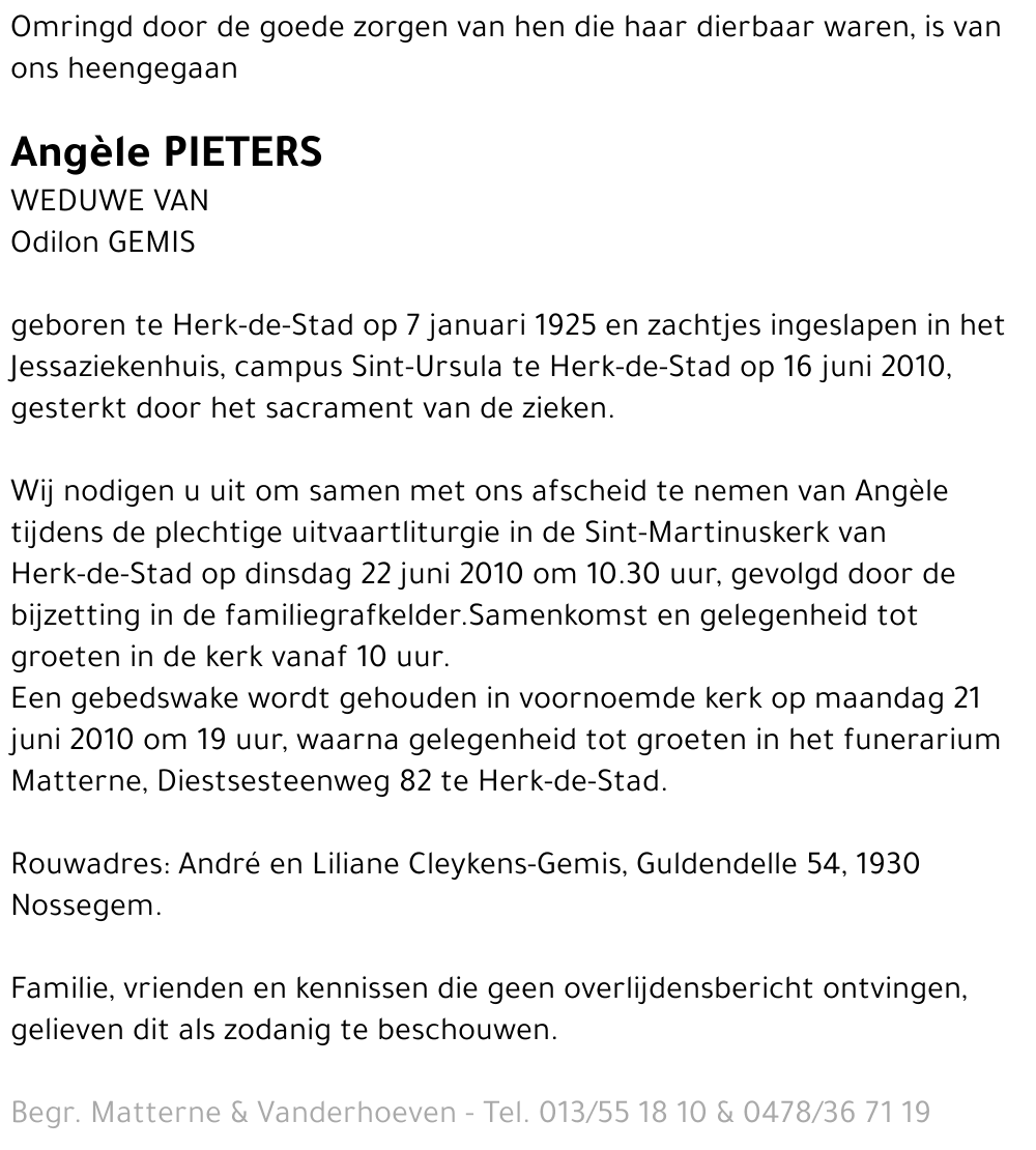 Angèle Pieters