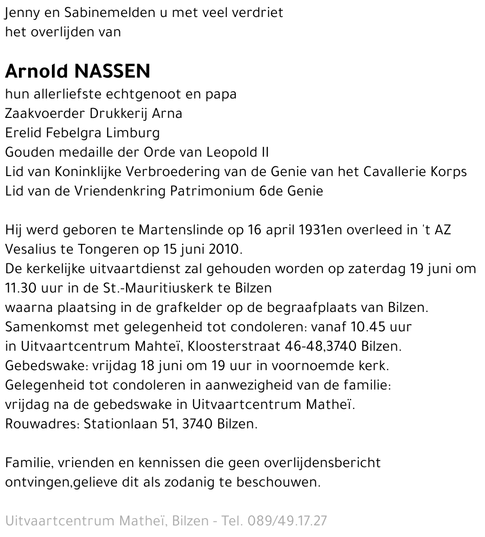 Arnold NASSEN