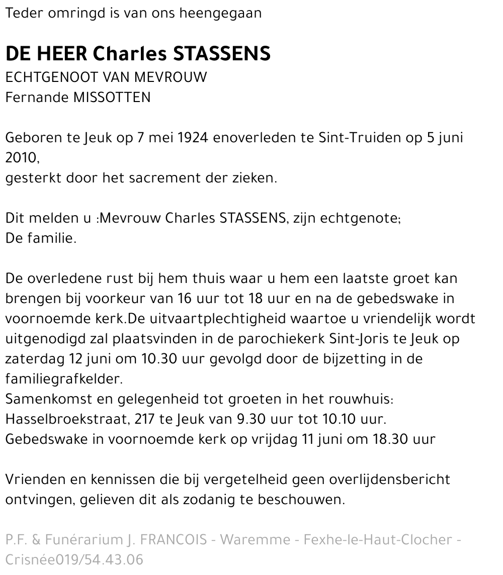 Charles STASSENS