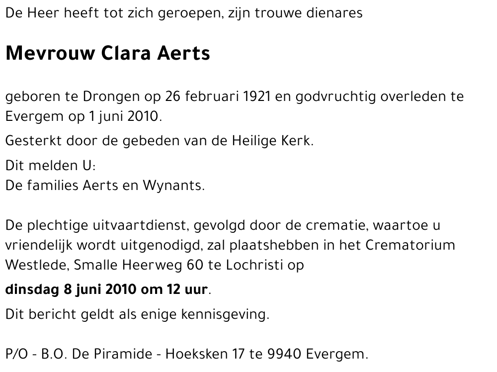 Clara Aerts