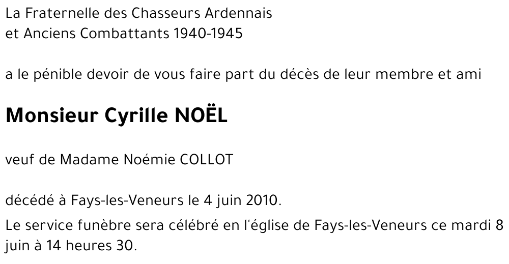 Cyrille NOËL