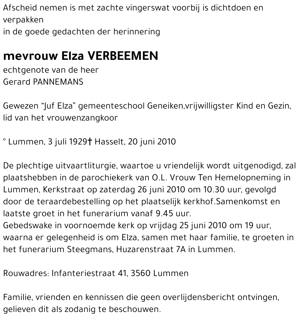 Elza Verbeemen