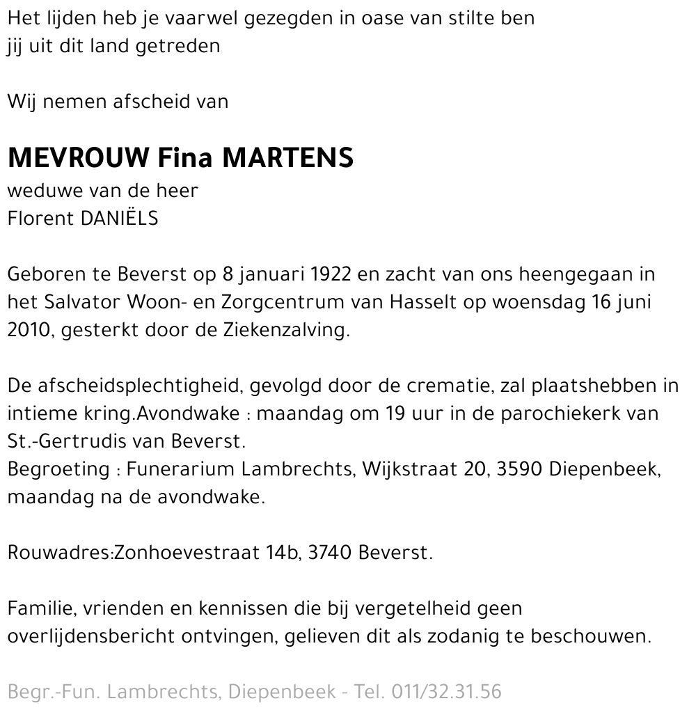 Fina MARTENS