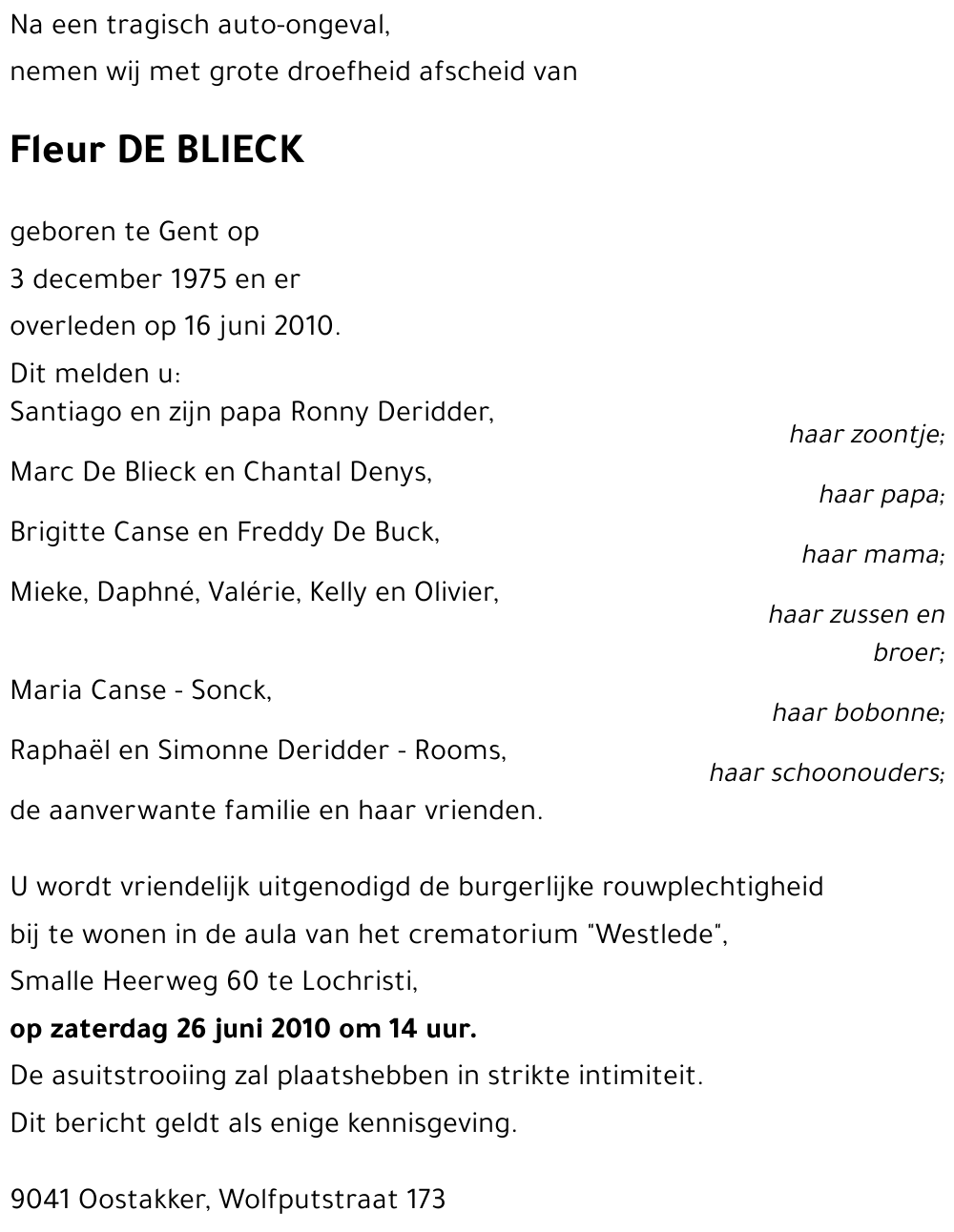 Fleur DE BLIECK