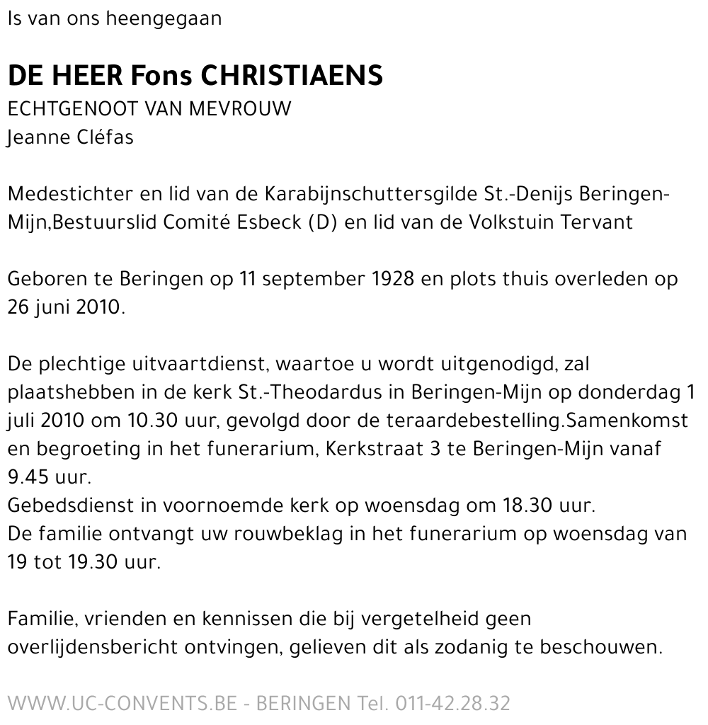 Fons Christiaens