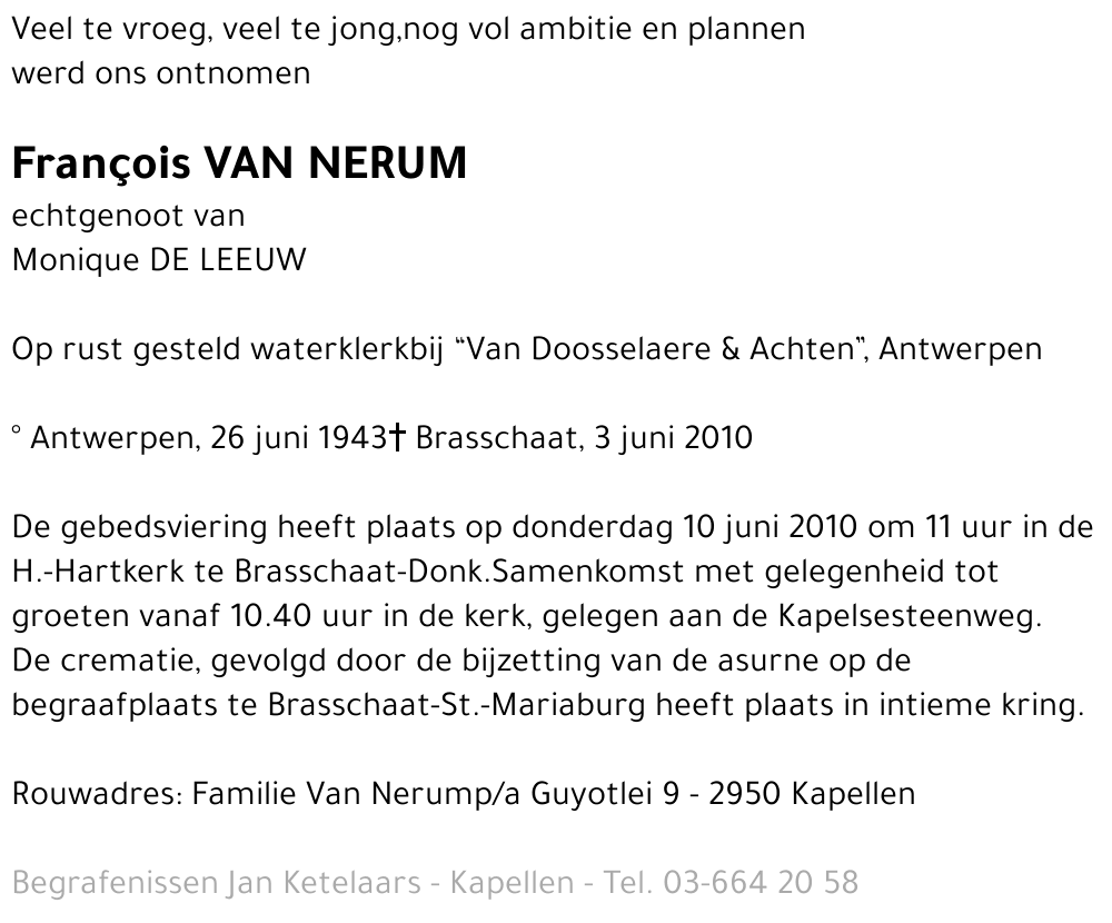 François Van Nerum