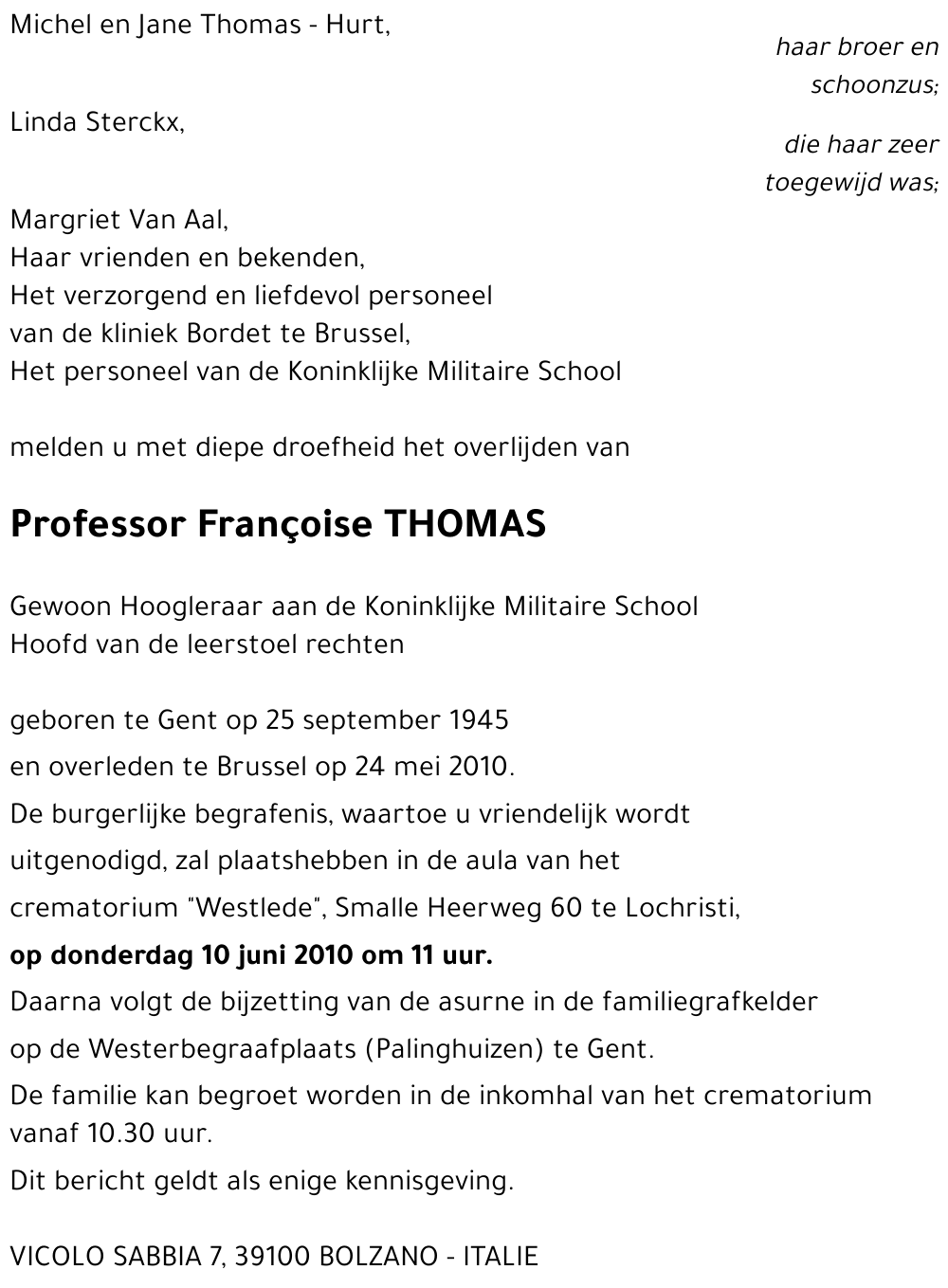 Françoise THOMAS