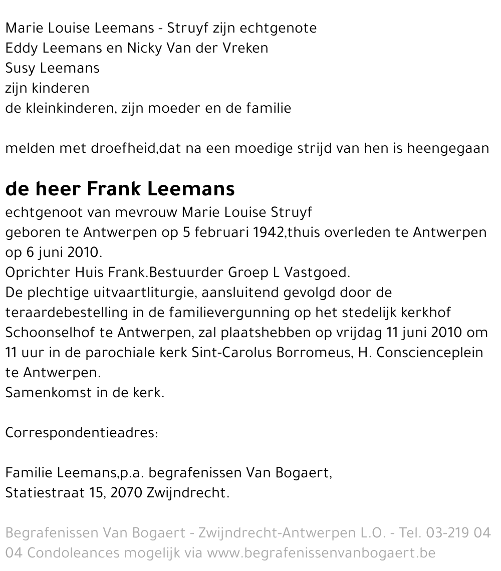 Frank Leemans