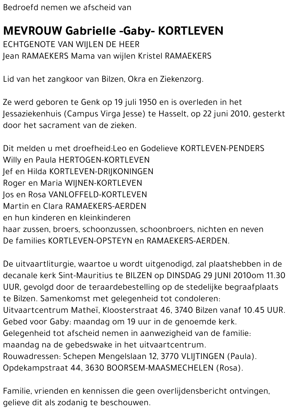 Gabriëlle KORTLEVEN