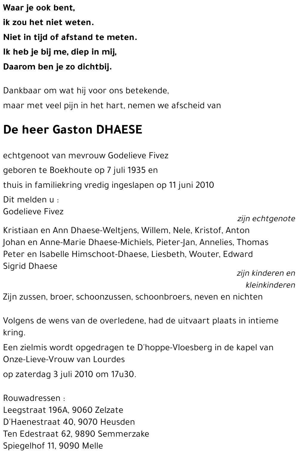 Gaston DHAESE