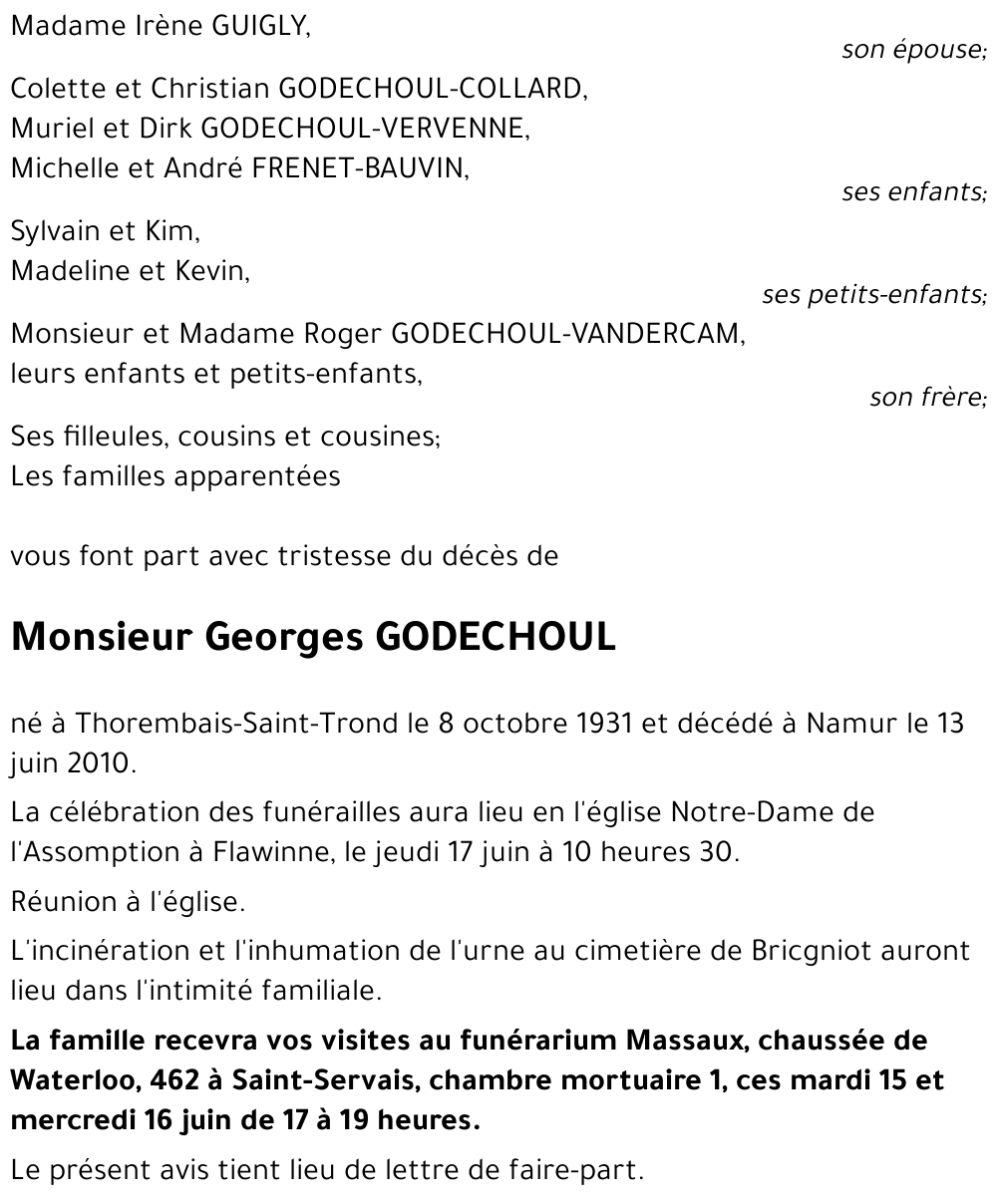 Georges GODECHOUL
