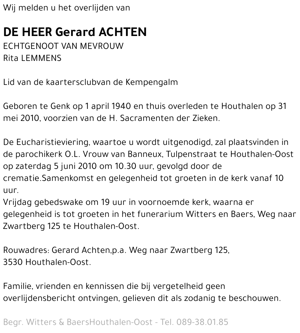Gerard Achten