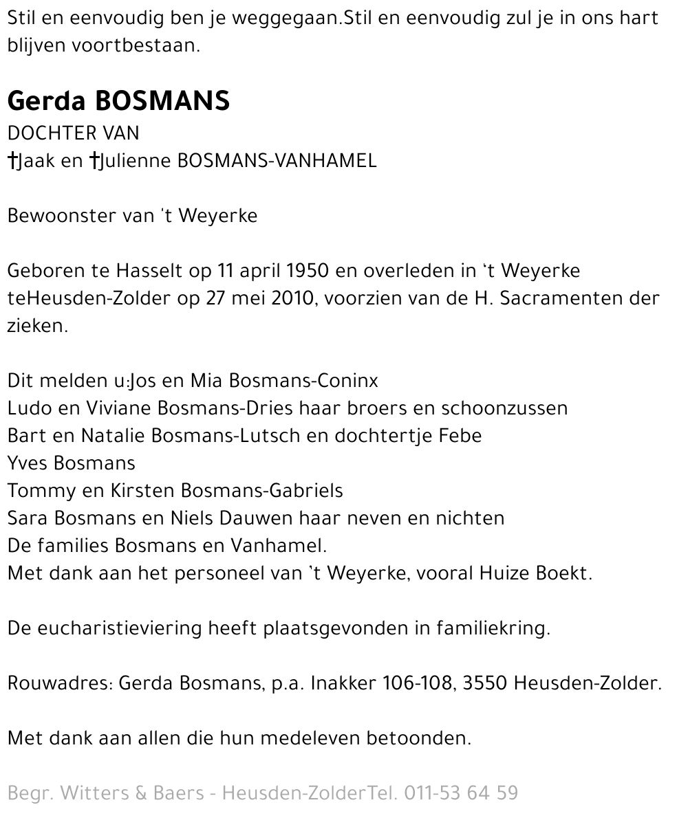 Gerda Bosmans