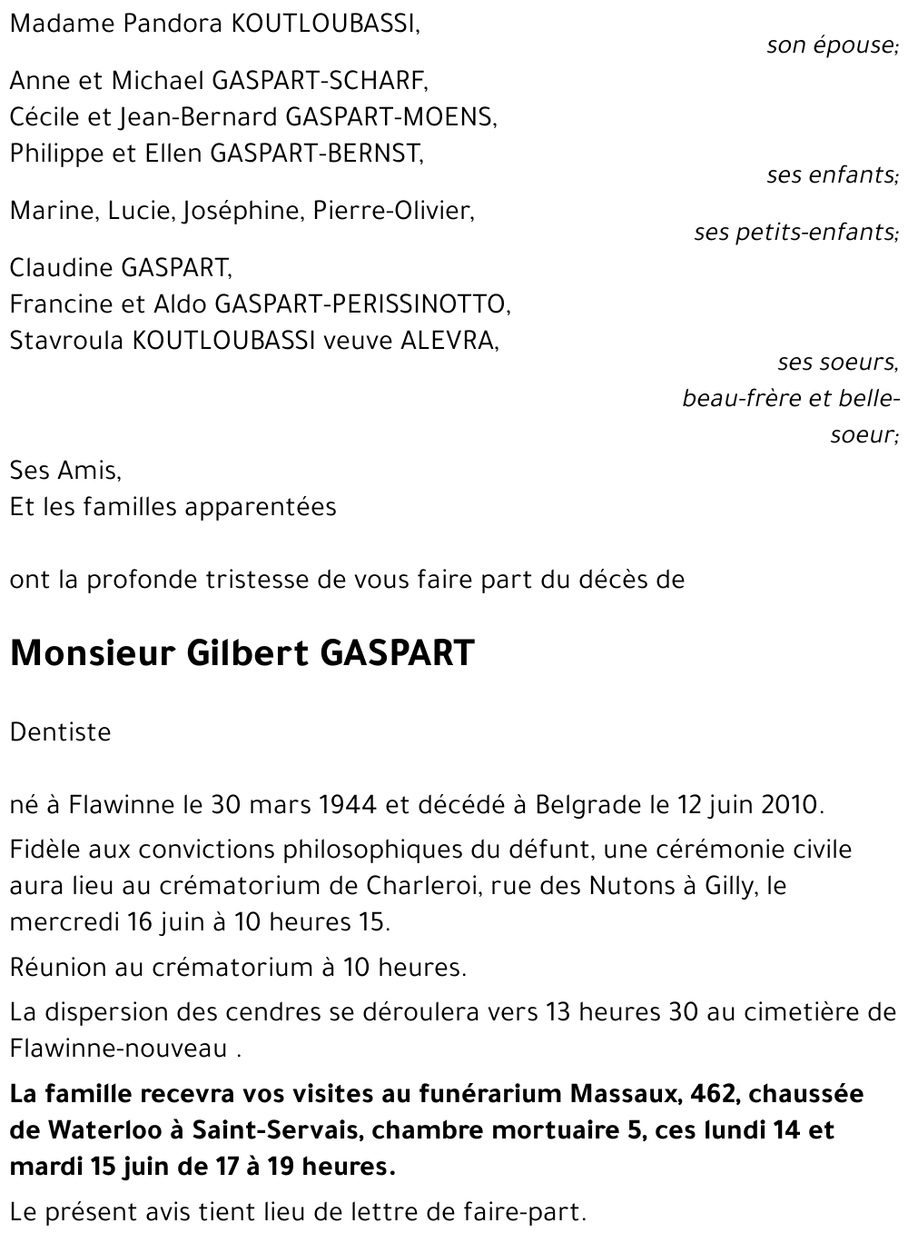 Gilbert GASPART