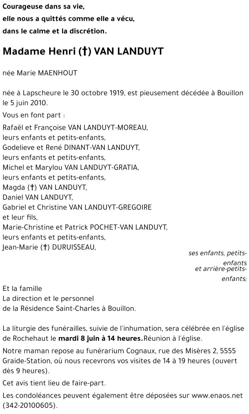 Henri (+) VAN LANDUYT