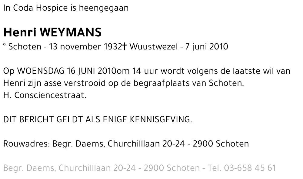 Henri WEYMANS