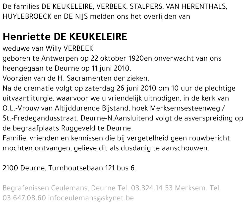 Henriette De Keukeleire
